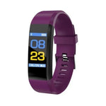 ساعة ذكية ID115 بشاشة OLED بمقاس 0.96 بوصة مع عداد خطوات وسوار رياضي لتعقب اللياقة، ID115 أسود، ID115 أحمر، ID115 أخضر، ID115 بنفسجي، ID115 أزرق