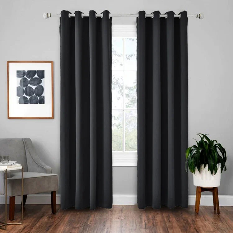 ستارة عازلة من قماش الظل عالي الدقة، ستارة صلبة، 52x95 إنش (132x240 سم)، 140x175، 42x63 إنش (107x160 سم)، 140×240، 52×63 إنش (132×160 سم)، 140x225