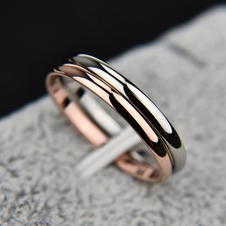 Female Stainless Steel Titanium Steel Ring, 8, 3