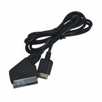 كابل توصيل بديل 1.8 متر لـ Sony PS2/PS3 RGB SCART لتلفاز AV لأجهزة PAL/NTSC، لـ PS2 / PS3
