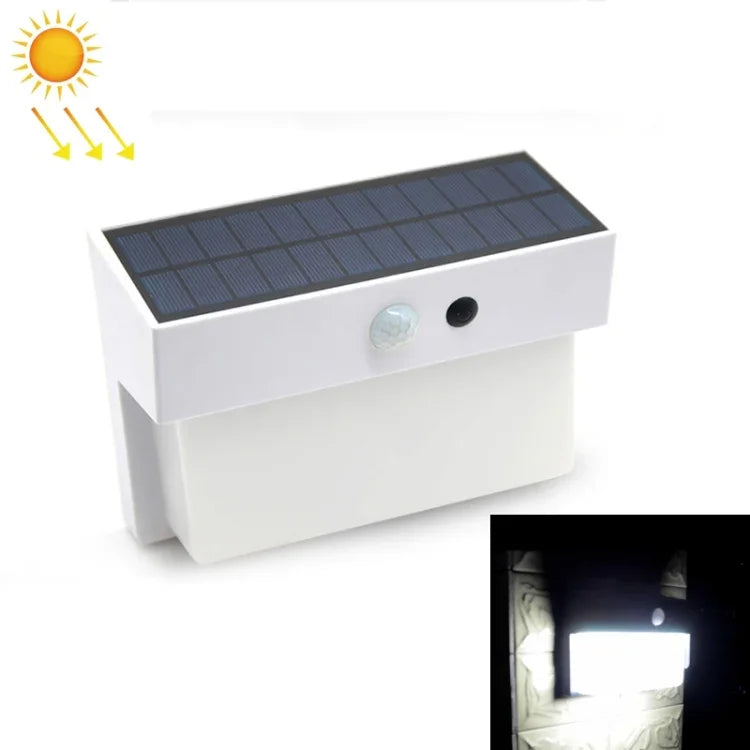 مصباح منظر طبيعي شمسي 2.5W 50 LED، إضاءة فناء خارجية مع تحكم + استشعار رادار، مصباح جداري