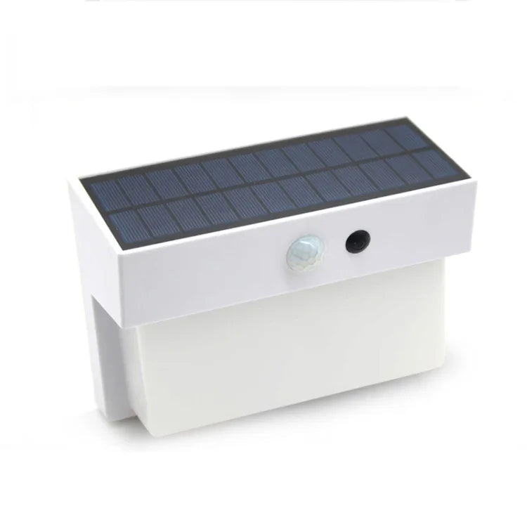مصباح منظر طبيعي شمسي 2.5W 50 LED، إضاءة فناء خارجية مع تحكم + استشعار رادار، مصباح جداري