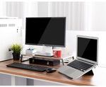 حامل شاشة مع أرجل معدنية لشاشات iMac وMacBook وطابعات LCD، منظم مكتب متين لتوفير المساحة