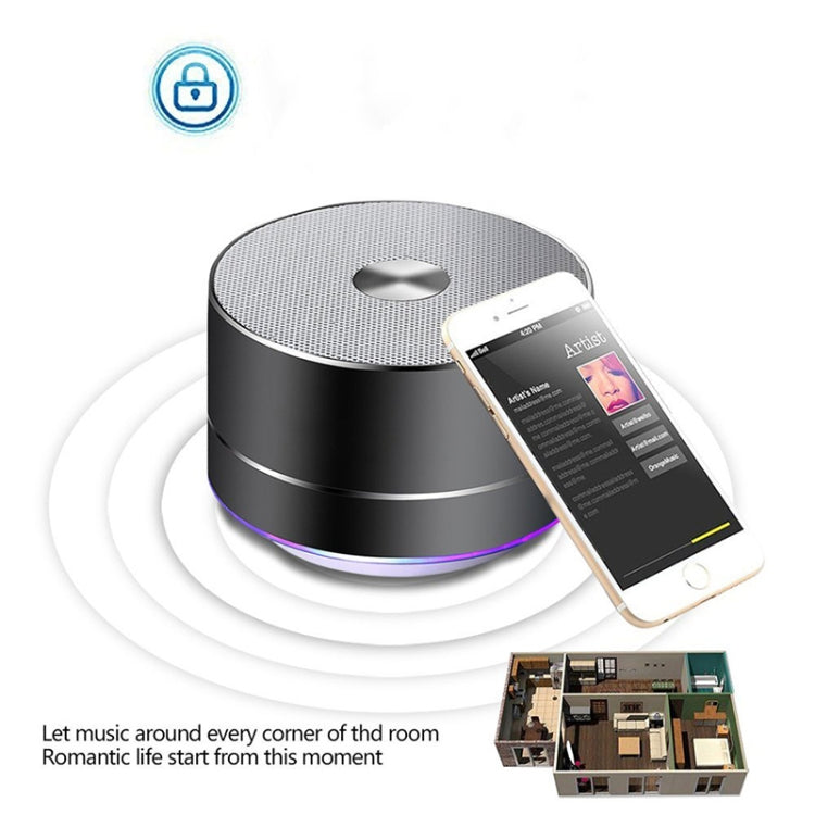 مكبر صوت بلوتوث لاسلكي محمول LENRUE ستيريو مع مكبرات LED وميكروفون مدمج ومضخم صوت MP3 صغير، TBD049445801A، TBD049445801B، TBD049445801C، TBD049445801D