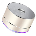 مكبر صوت بلوتوث لاسلكي محمول LENRUE ستيريو مع مكبرات LED وميكروفون مدمج ومضخم صوت MP3 صغير، TBD049445801A، TBD049445801B، TBD049445801C، TBD049445801D