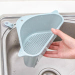 Kitchen Vegetable Rack Household Sink Drain Rack Triangle Storage Hanger Free Punch Tray Hanging Basket