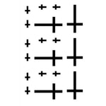 10 PCS Classic Black  Waterproof Temporary Tattoo Sticker