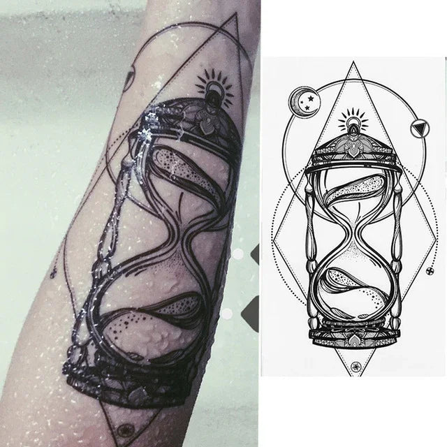 2 PCS Small Full Arm Temporary Waterproof Tattoo Stickers