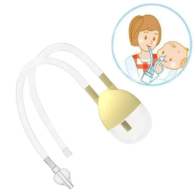 Newborn Baby Safety Nose Cleaner Vacuum Suction Nasal Aspirator Flu Protections Nasal Aspirator Nasal Snot Nose Cleaner Baby, pink, yellow, blue