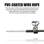 Steel Wire Skipping Skip Adjustable Fitness Jump Rope，Length: 3m, Steel Wire Jump Rope (Megenta), Steel Wire Jump Rope (Black), Steel Wire Jump Rope (Blue), Steel Wire Jump Rope (Grey), Steel Wire Jump Rope (Green), Steel Wire Jump Rope (Orange)       ...