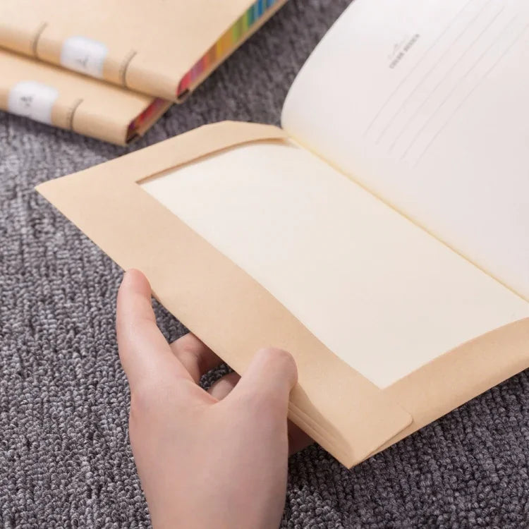 غطاء كتب كبير الحجم من ورق الكرافت السميك لحماية الكتب، 32K