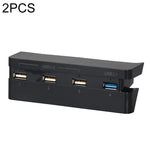 2 قطع محول USB ممتد PS4 Slim ملحقات لجهاز Play Station 4 Slim USB HUB 3.0 عالي السرعة، لـ PS4 Slim