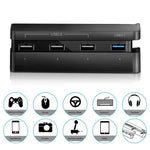 2 قطع محول USB ممتد PS4 Slim ملحقات لجهاز Play Station 4 Slim USB HUB 3.0 عالي السرعة، لـ PS4 Slim