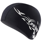 Unisex Spandex Breathable Swimming Cap, Spandex Swimming Cap(Black), Spandex Swimming Cap(Blue Fire on Black), Spandex Swimming Cap(Blue Fire on White), Spandex Swimming Cap(Blue Fire on Red)
