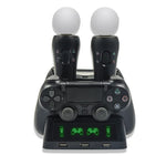 قاعدة شحن متعددة الوظائف لجهاز iPlay Gamepad لـ PS4 / PS4 Move / PS VR، لـ PS4 VR/PS VR/PS Move