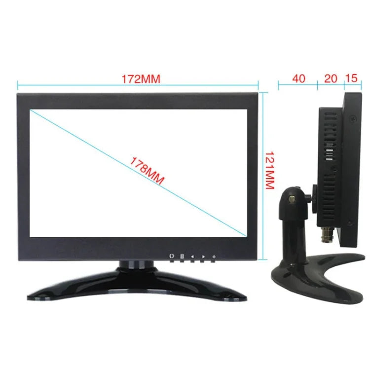 شاشة عرض كمبيوتر محمولة عالية الدقة من المعدن ZGYNK B1042، مقاسات مختلفة مع VGA AV HDMI BNC: 7 بوصة، 9.7 بوصة، 10.1 بوصة، 12 بوصة، 12.5 بوصة