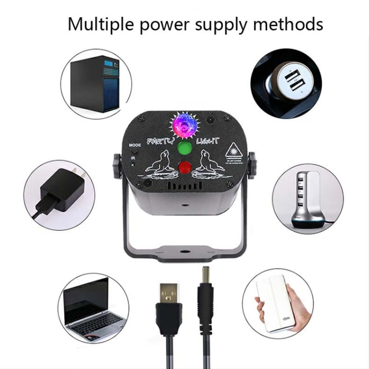 MN-R60 ضوء ليزر صغير قابل لإعادة الشحن عبر USB مفعّل بالصوت، ضوء أجواء لعيد الميلاد والترفيه المنزلي، ضوء ليزر LED مسرحي