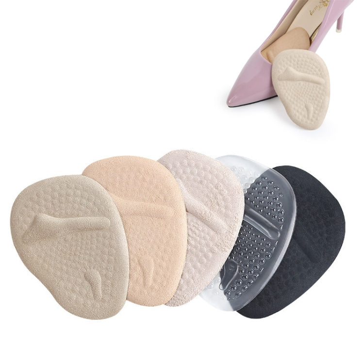 5 Pairs Sweat-Absorbent Breathable Non-Slip Forefoot Pad High Heels Anti-Pain Pad, Random Color Delivery, Free Size