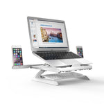 Multifunctional Folding Notebook Stand Monitor Increase Rack, Tripod (White), Tripod (Black)