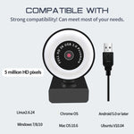 كاميرا إضاءة ملء HD بدون برنامج تشغيل X98 USB مع ميكروفون، 720P، 1080P، 2K مع تركيز تلقائي