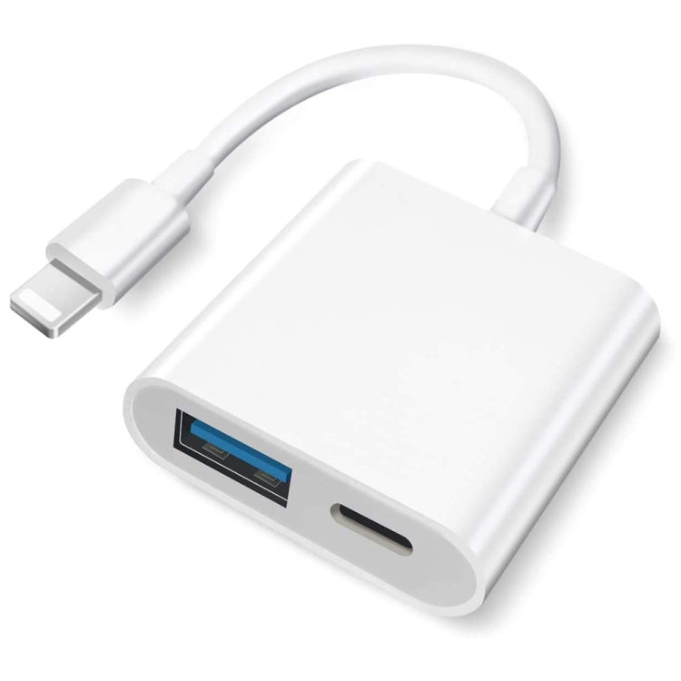 محول OTG من 8 بن إلى USB 2.0 + 8 بن، يدعم نظام IOS