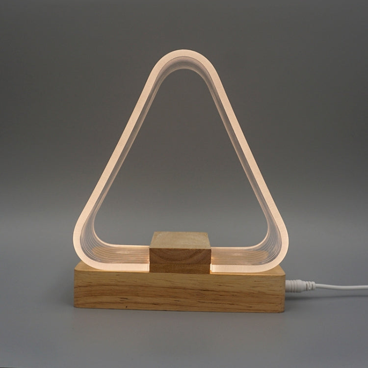 مصباح مكتب بسيط LED مع ضوء ليلي أكريليك يعمل عبر USB