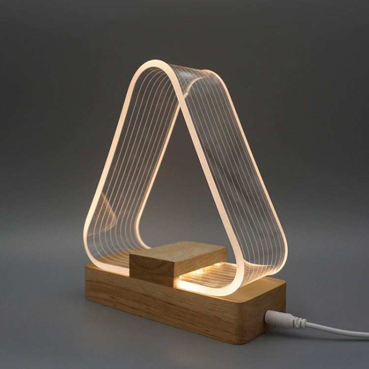 مصباح مكتب بسيط LED مع ضوء ليلي أكريليك يعمل عبر USB