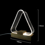 مصباح مكتب بسيط LED مع ضوء ليلي أكريليك يعمل عبر USB