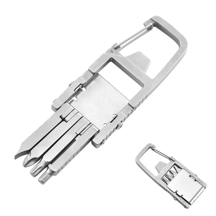 أداة طوارئ قابلة للطي متعددة الوظائف 13 في 1 من الفولاذ المقاوم للصدأ مع رؤوس متعددة