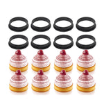 5 PCS Mousse Cake Ring Cheese Tower Ring Mousse Ring Baking Tool, Round, Love, Square, Rectangle, Oval