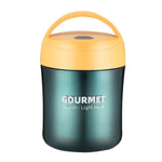 GOURMET Stainless Steel Insulation Cup Double-Sealed Insulation Soup Cup, Red, Yellow, Blue