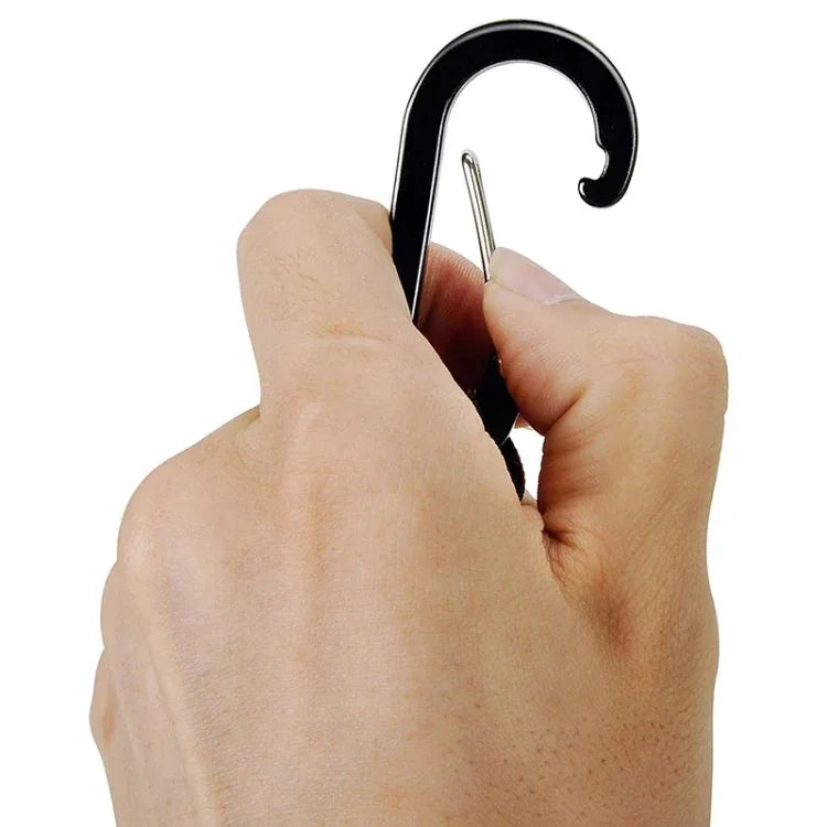 سلسلة مفاتيح كاربينر حبل مظلة نايلون متعددة الوظائف، حبل مظلة نايلون (أخضر عسكري)، حبل مظلة نايلون (أسود)، حبل مظلة نايلون (بني)، حبل مظلة نايلون (أزرق غامق)
