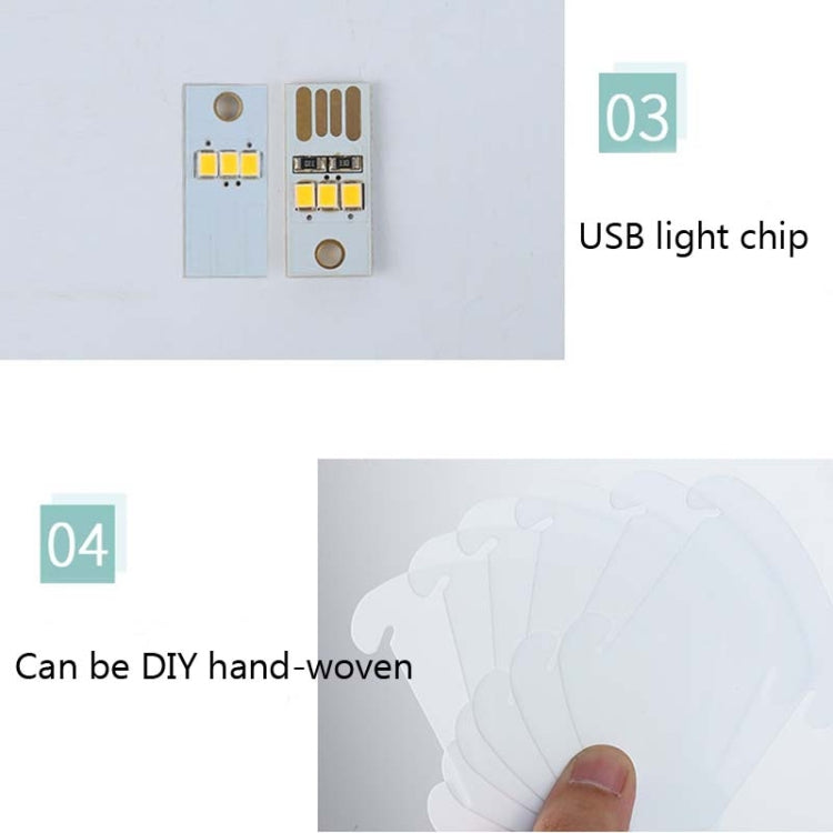 مصباح ليلي إبداعي لغرفة النوم بجانب السرير USB دائري للديكور الرومانسي مع قاعدة خشبية، مجموعة مواد DIY، منتج جاهز