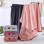 Soft Thick Absorbent Fiber Couple Large Bath Towels, 70x140cm