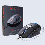 فأرة ألعاب USB سلكية مضيئة iMICE T91 بعدد 8 مفاتيح ودقة 7200 DPI، طول الكابل: 1.8 متر