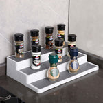 2pcs Three-Layer Stepped Seasoning Storage Rack Home Kitchen Storage Rack, Kitchen Storage Rack