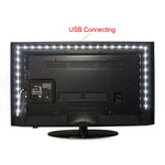 شريط إضاءة LED SMD 2835 إيبوكسي يعمل عبر USB، مصباح ديكور مكتبي لعيد الميلاد لإضاءة خلفية التلفاز، 1 متر، 5 أمتار