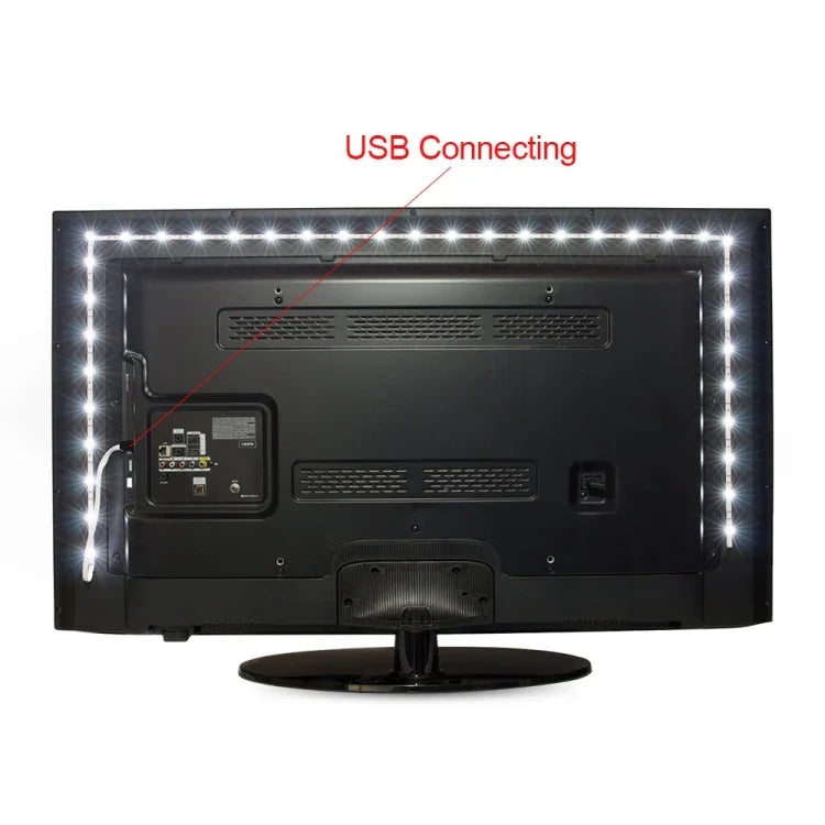 شريط إضاءة LED SMD 2835 إيبوكسي يعمل عبر USB، مصباح ديكور مكتبي لعيد الميلاد لإضاءة خلفية التلفاز، 1 متر، 5 أمتار