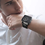 ساعة رياضية متعددة الوظائف مقاومة للماء SKMEI 1392، عرض مزدوج للأعمال