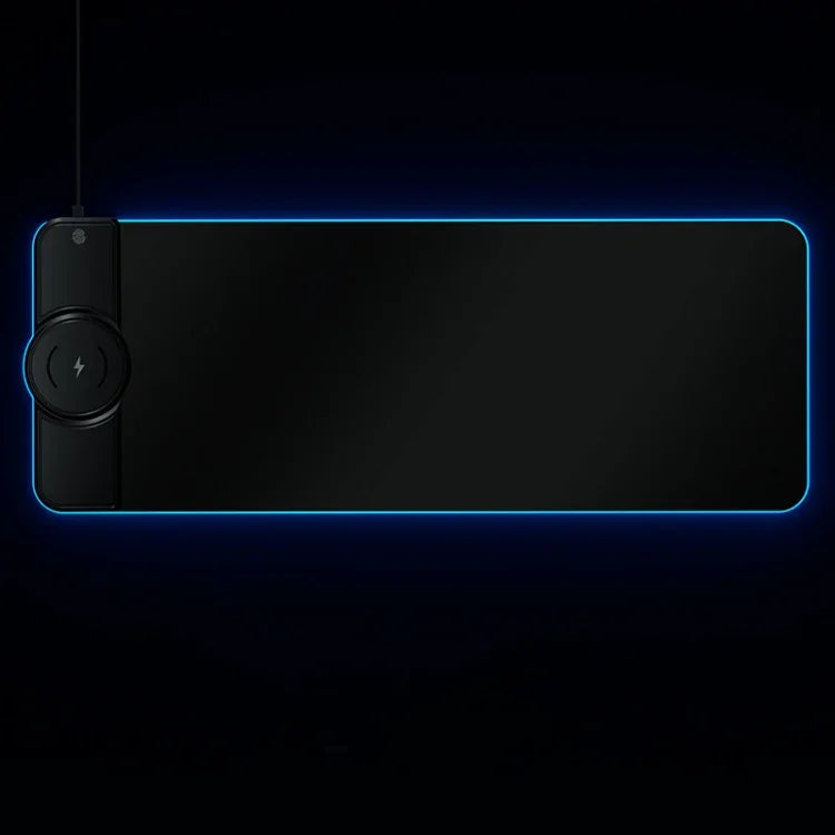 لوحة شحن لاسلكية لفأرة RGB01 بقوة 10W، لوحة فأرة مضيئة RGB، الحجم: 800 × 300 × 4مم