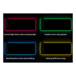 لوحة شحن لاسلكية لفأرة RGB01 بقوة 10W، لوحة فأرة مضيئة RGB، الحجم: 800 × 300 × 4مم