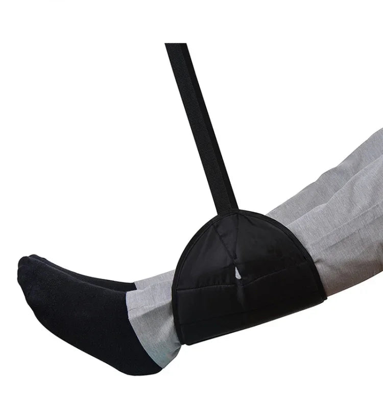 Portable Mini Foot Rest Hammock for Office Home Chair, Black