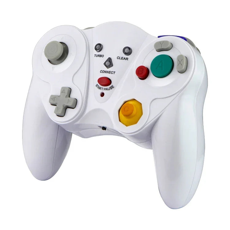 جهاز تحكم ألعاب لاسلكي 2.4 جيجاهرتز HY-5201 لجهاز Nintendo NGC، HY-5201 أبيض، HY-5201 بنفسجي، HY-5201 أسود، HY-5201 برتقالي، HY-5201 فضي