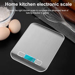 Stainless Steel Small Food Electronic Scale Kitchen Portable Baking Electronic Scale, 5kg/1g (Battery Model White), 5kg/1g (Battery Model Black), 10kg/1g (Battery Model White), 5kg/1g (Rechargeable White), 10kg/1g (Rechargeable White)