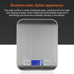 Stainless Steel Small Food Electronic Scale Kitchen Portable Baking Electronic Scale, 5kg/1g (Battery Model White), 5kg/1g (Battery Model Black), 10kg/1g (Battery Model White), 5kg/1g (Rechargeable White), 10kg/1g (Rechargeable White)