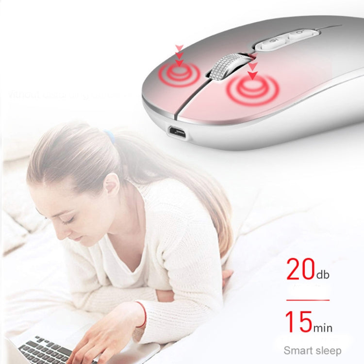 فأرة لاسلكية M103 1600 DPI بخمس أزرار 2.4G مع شحن، فأرة مكتبية ذكية بصوت Ai، تدعم 28 لغة، أبيض، أسود، فضي، ذهبي وردي، رمادي