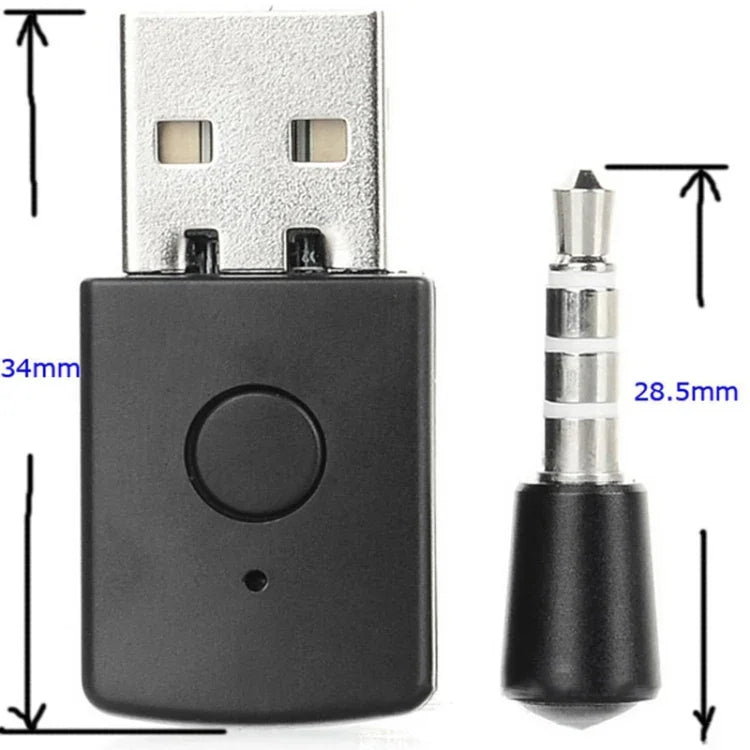 محول استقبال وحدة تحكم بلوتوث USB 4.0 مع سماعة رأس لجهاز تحكم PS5، لـ PS5
