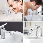 720-Degree Universal Rotating Faucet Anti-Splash Spout Filter Dual-Function Faucet, Two Sections