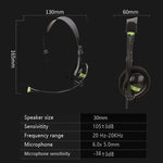 Computer USB Interface Headphone Aviation Headset with Microphone