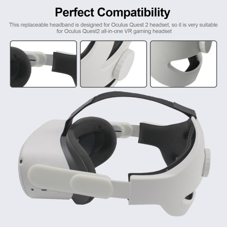 سماعة رأس مريحة بديلة VR إكسسوارات VR رباط رأس لفقدان الوزن، لـ Oculus Quest 2، رباط رأس لفقدان الوزن
